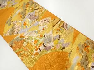 源氏船遊び織出し袋帯